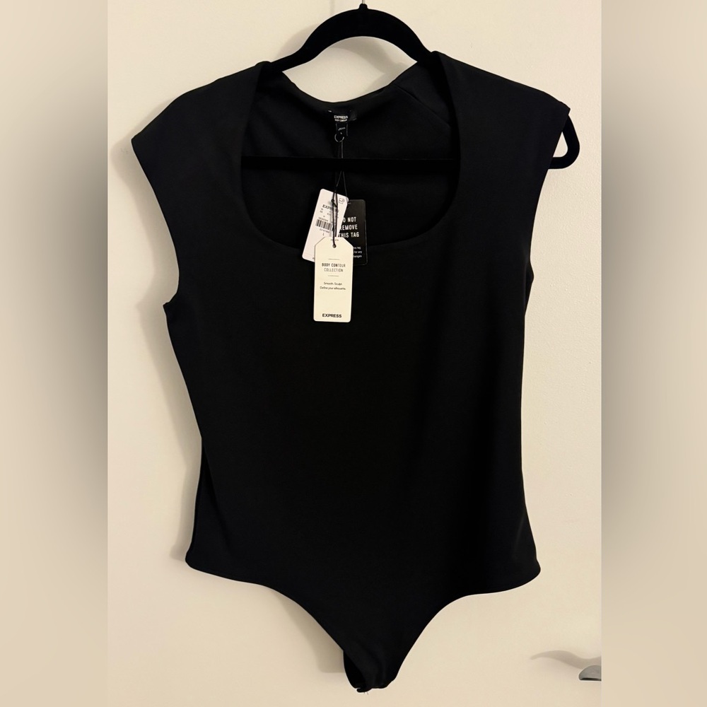 Express Black Sleeveless Bodysuit